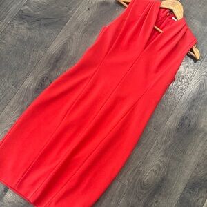 Tahari Vibrant Red Mini Dress